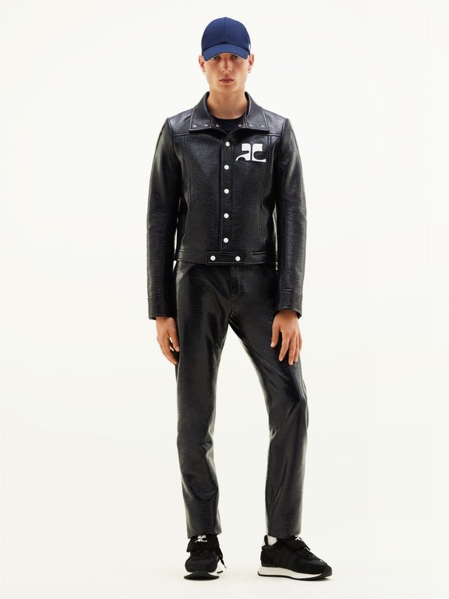 COURREGES - Reedition Vinyl Jacket Bleu marine - Lothaire