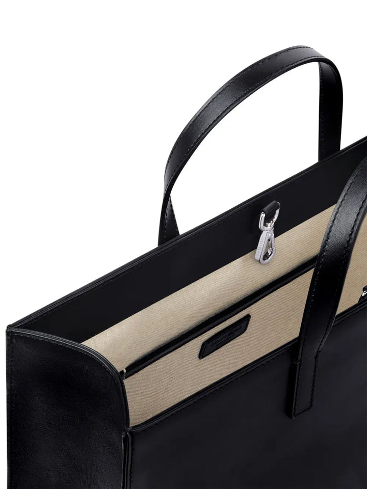 Courrèges Sac à main AC en cuir noir - Lothaire