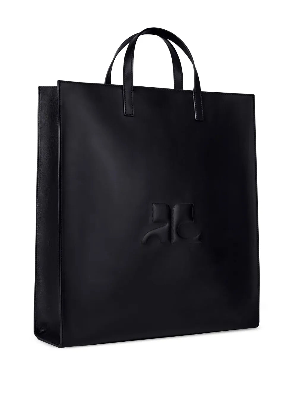 Courrèges Sac à main AC en cuir noir - Lothaire