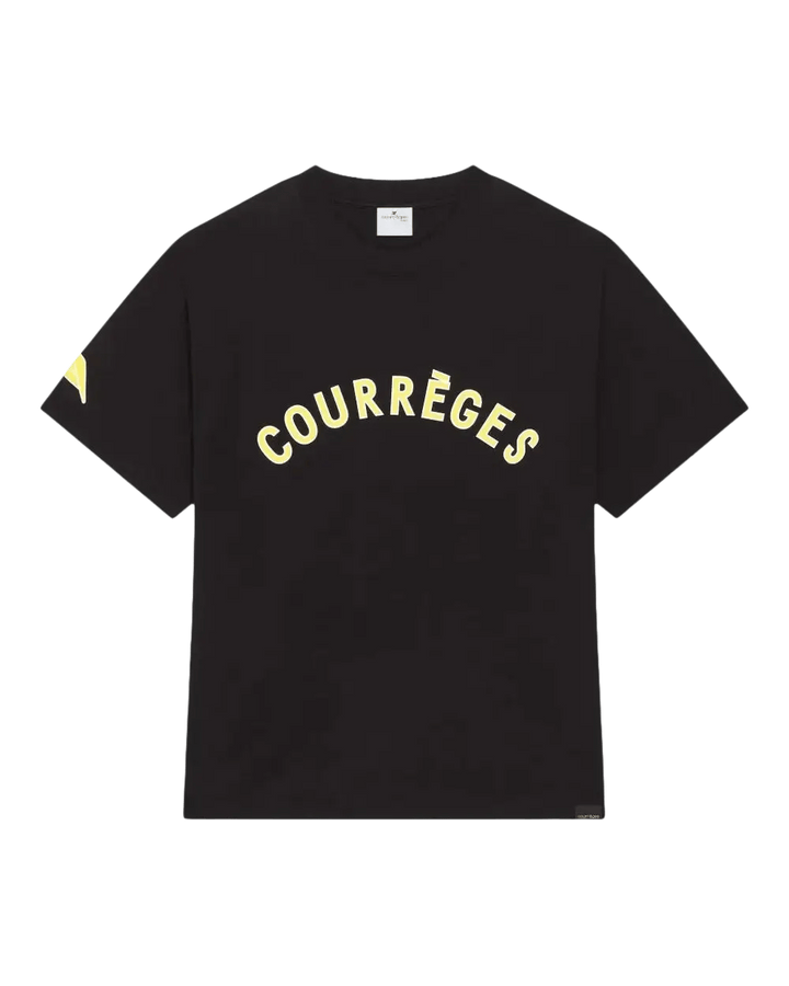COURREGES - T-shirts noir à logo imprimé - Lothaire