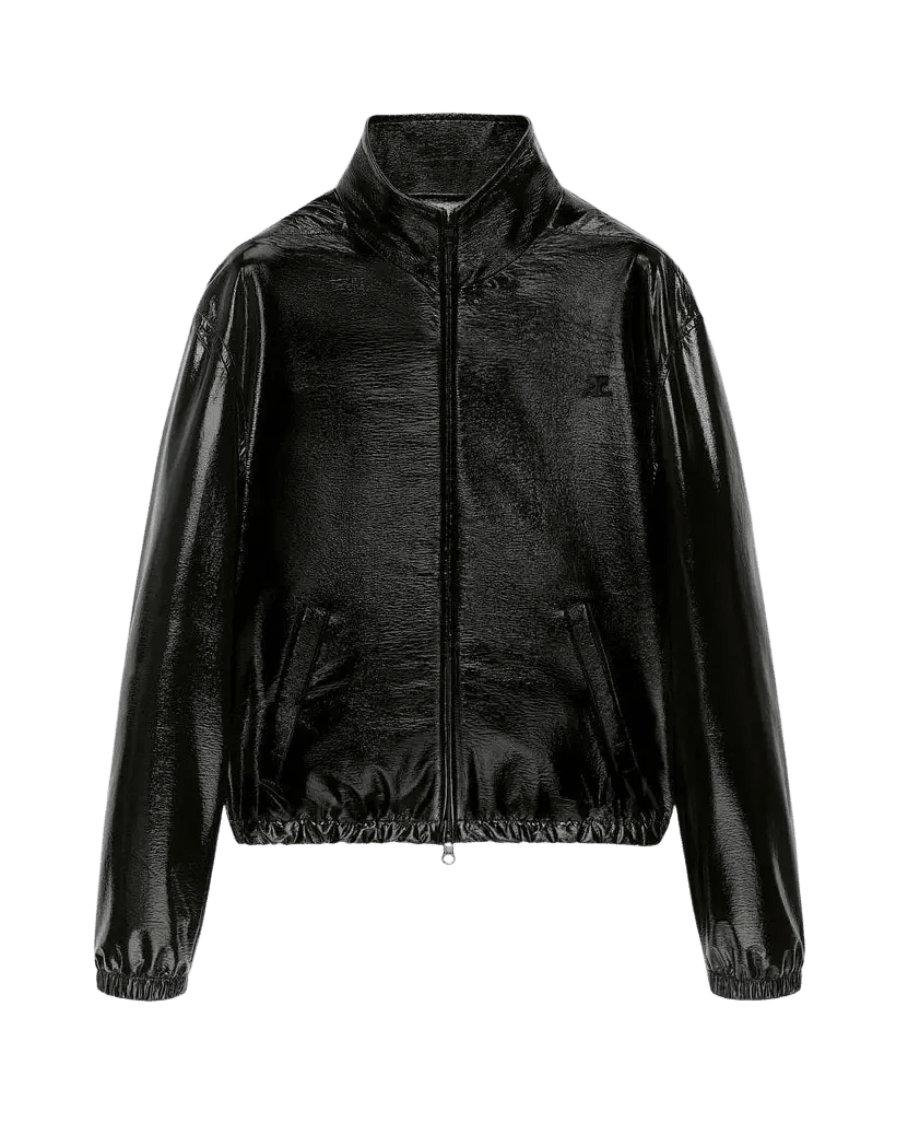COURRÈGES – Veste tracksuit en vinyle Noir - Lothaire
