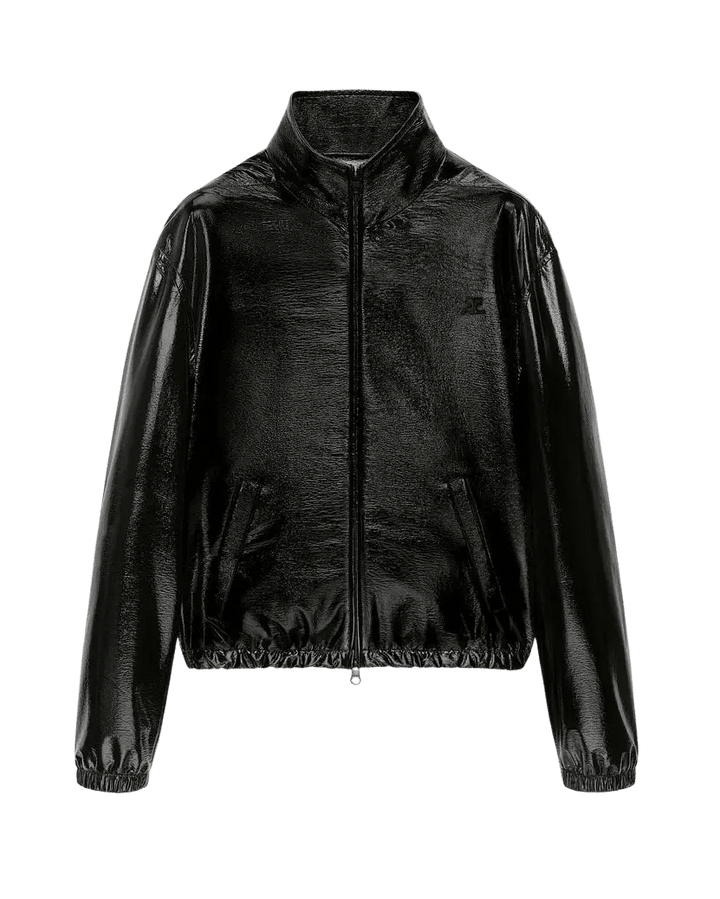 COURRÈGES – Veste tracksuit en vinyle Noir - Lothaire