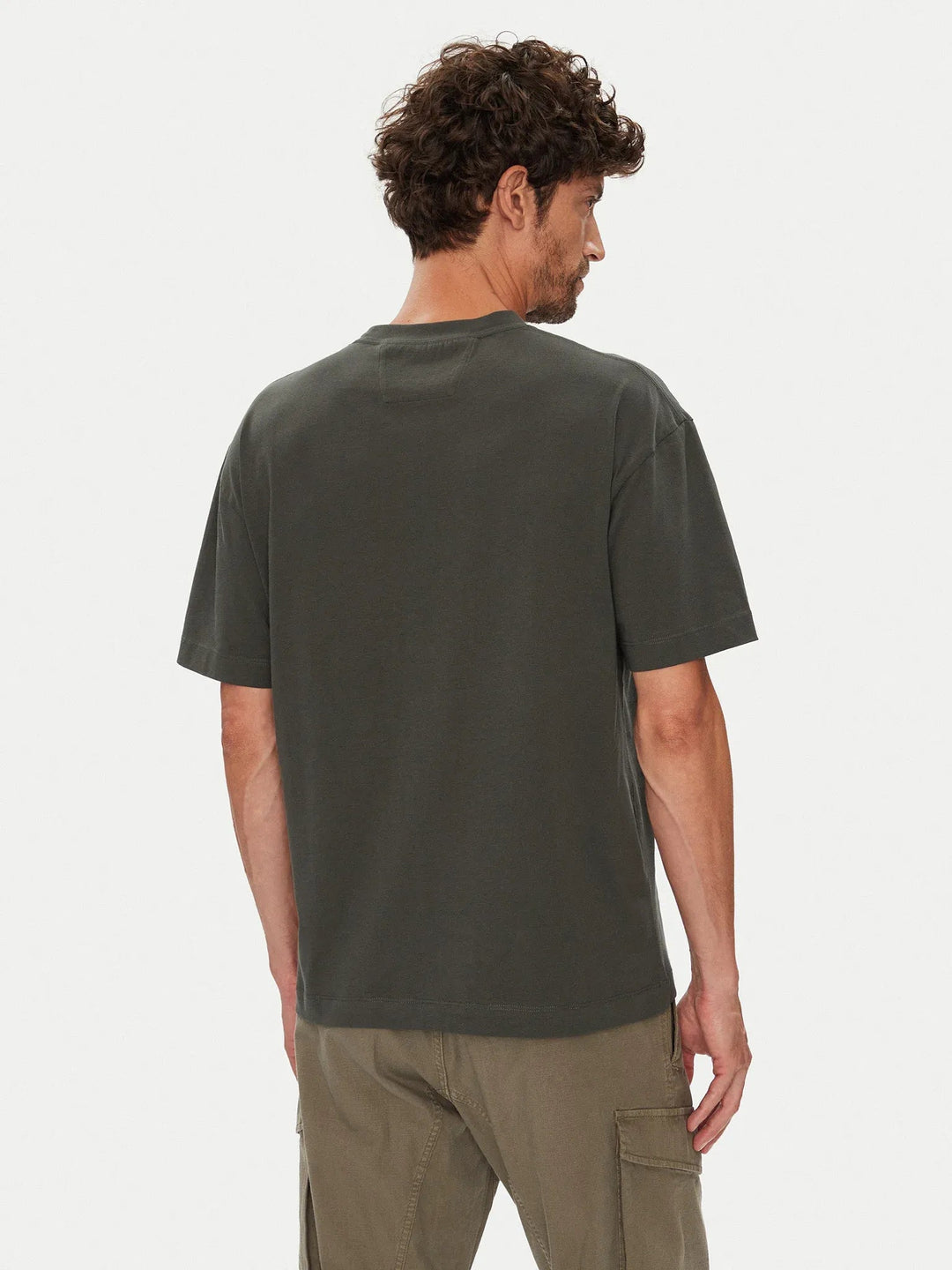 C.P. COMPANY - 30/1 Jersey British Sailor Short Sleeve Logo T-Shirt - Gris - Lothaire