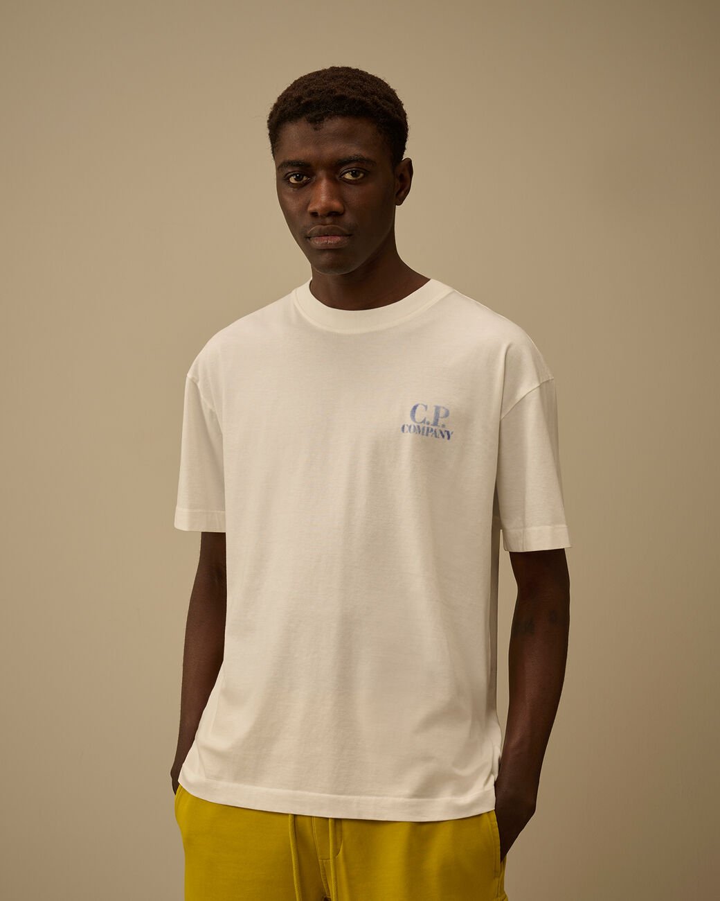C.P. COMPANY - 30/1 Jersey Comfort Logo T-Shirt Blanc gaze - Lothaire