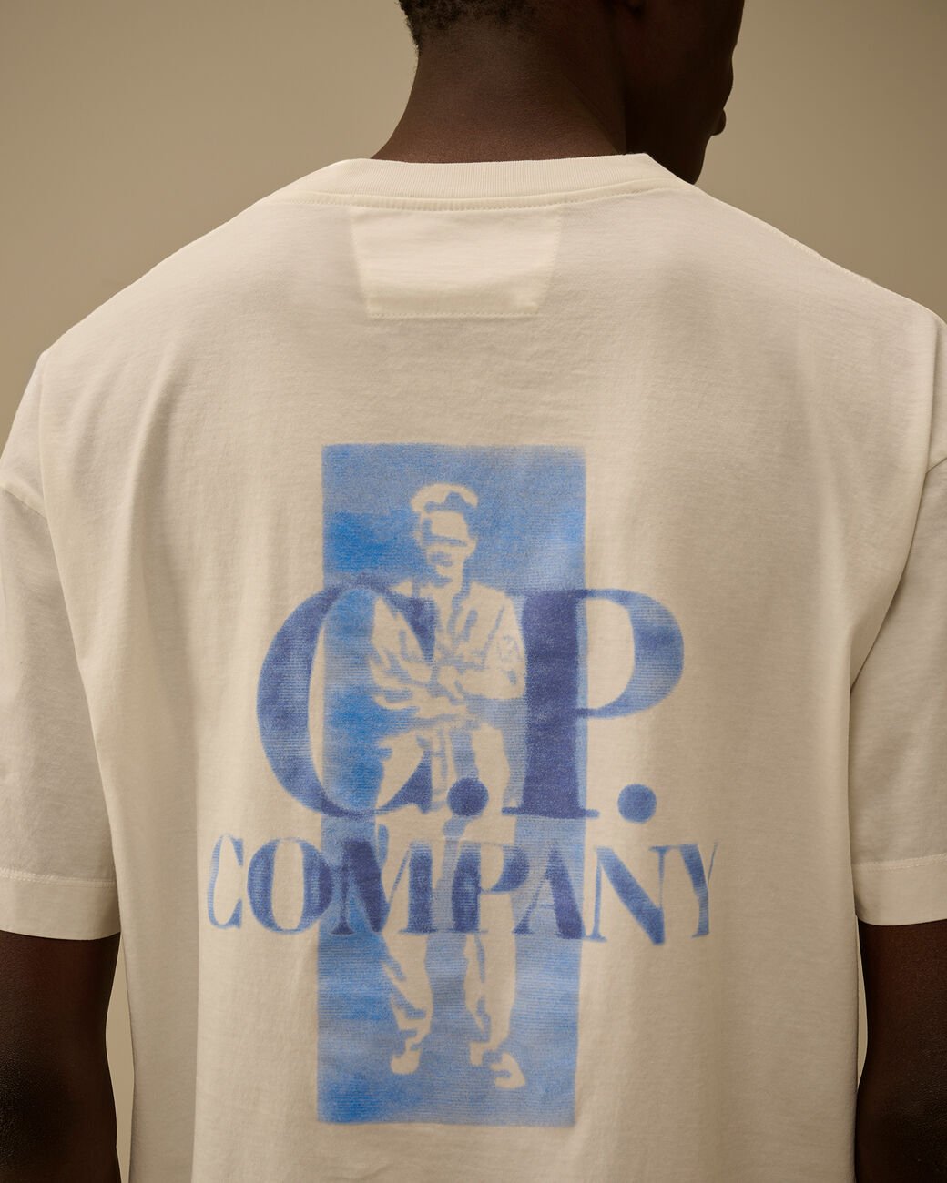 C.P. COMPANY - 30/1 Jersey Comfort Logo T-Shirt Blanc gaze - Lothaire