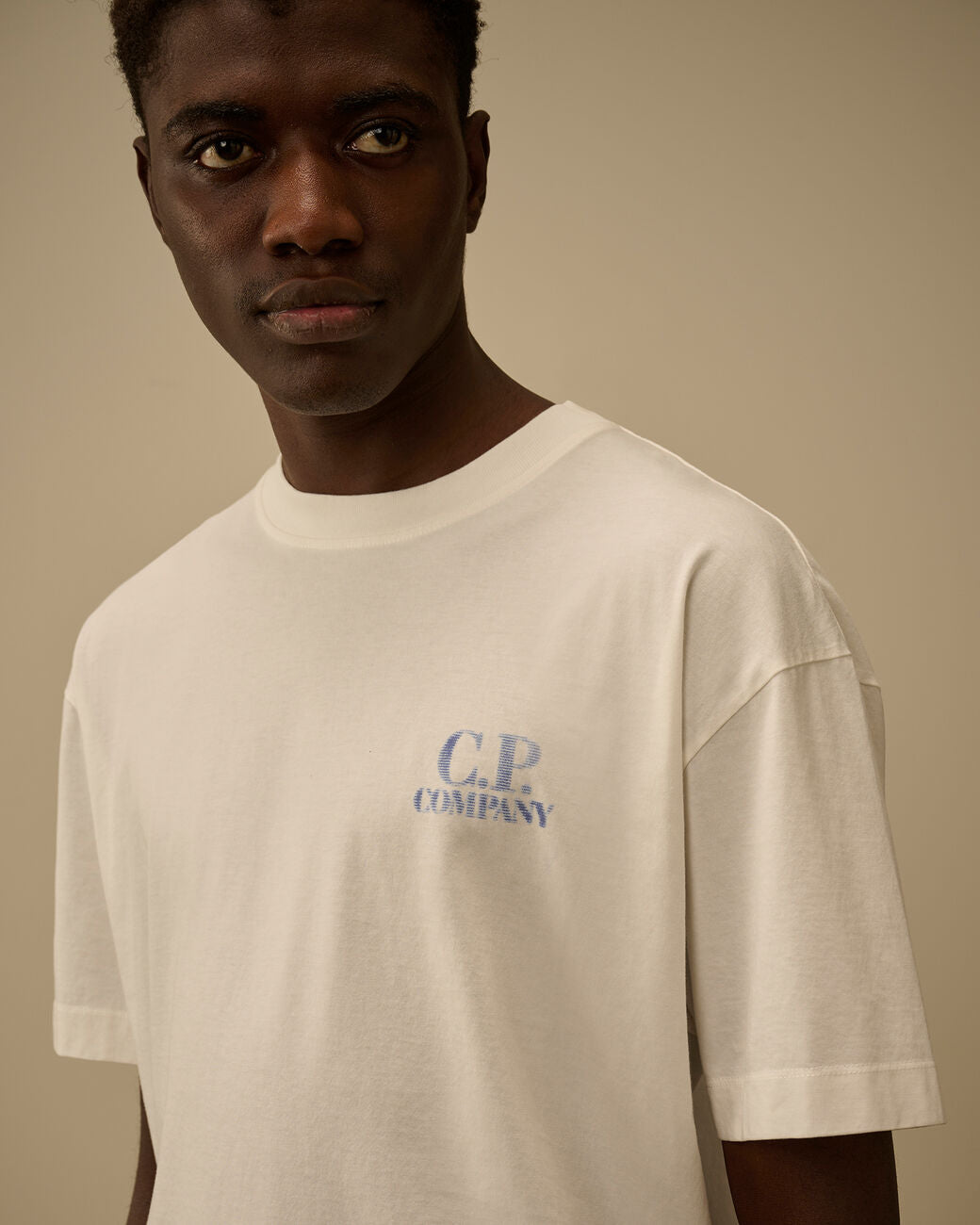 C.P. COMPANY - 30/1 Jersey Comfort Logo T-Shirt Blanc gaze - Lothaire