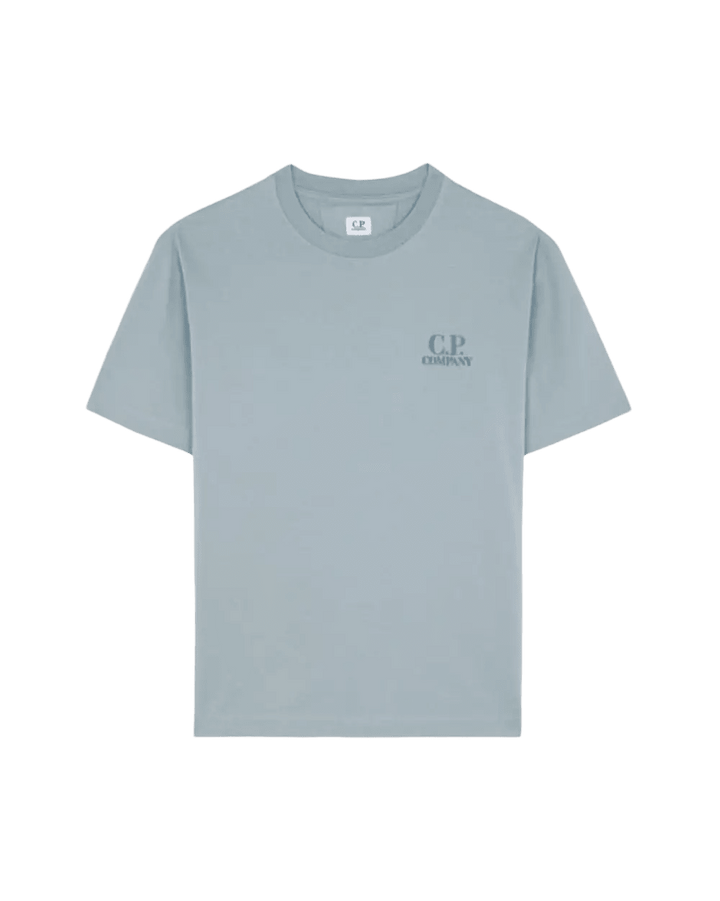 C.P. COMPANY - 30/1 Jersey Comfort Logo T-shirt Bleu argenté - Lothaire