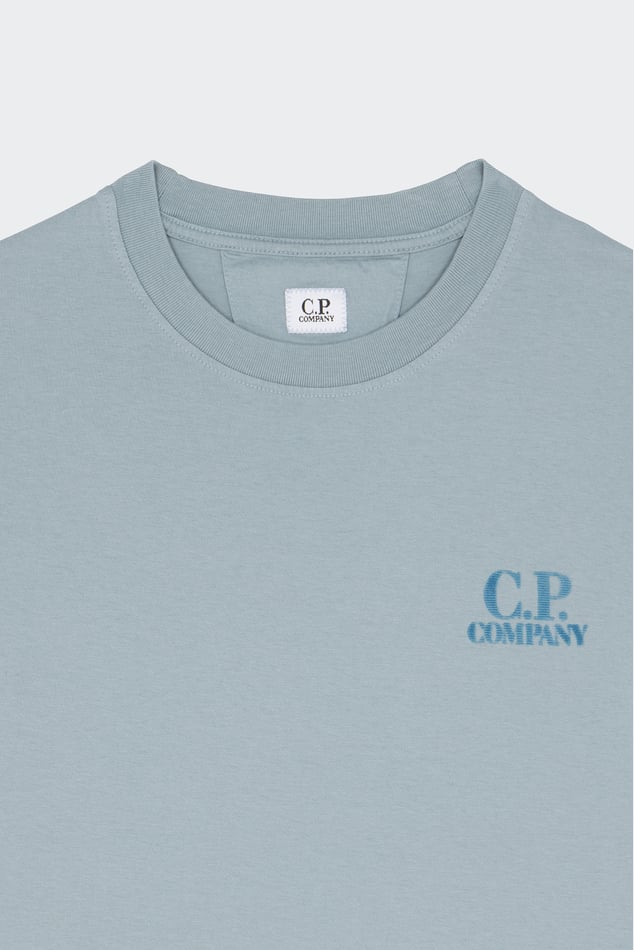C.P. COMPANY - 30/1 Jersey Comfort Logo T-shirt Bleu argenté - Lothaire