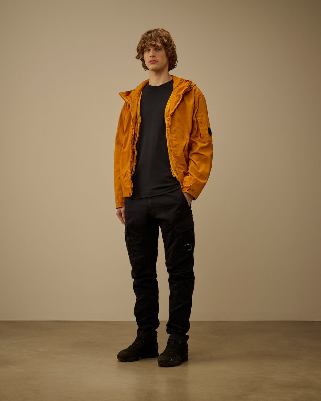 C.P. COMPANY - 30/1 Jersey Comfort Logo T-Shirt Total Eclipse Bleu - Lothaire