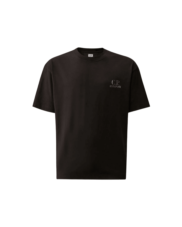 C.P. COMPANY - 30/1 Jersey Comfort Logo T-Shirt Total Eclipse Bleu - Lothaire
