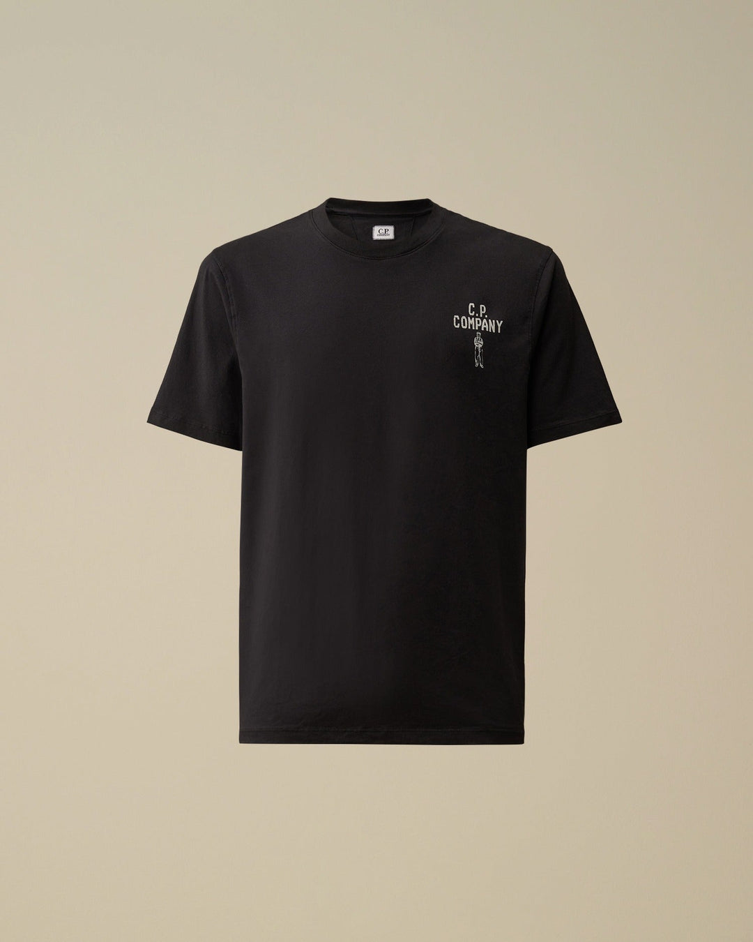 C.P. COMPANY - 30/1 Jersey Comfort Logo T-Shirt Total Eclipse Bleu - Lothaire