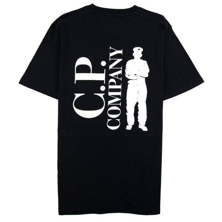 C.P. COMPANY - 30/1 Jersey Reverse Print T-Shirt Noir - Lothaire
