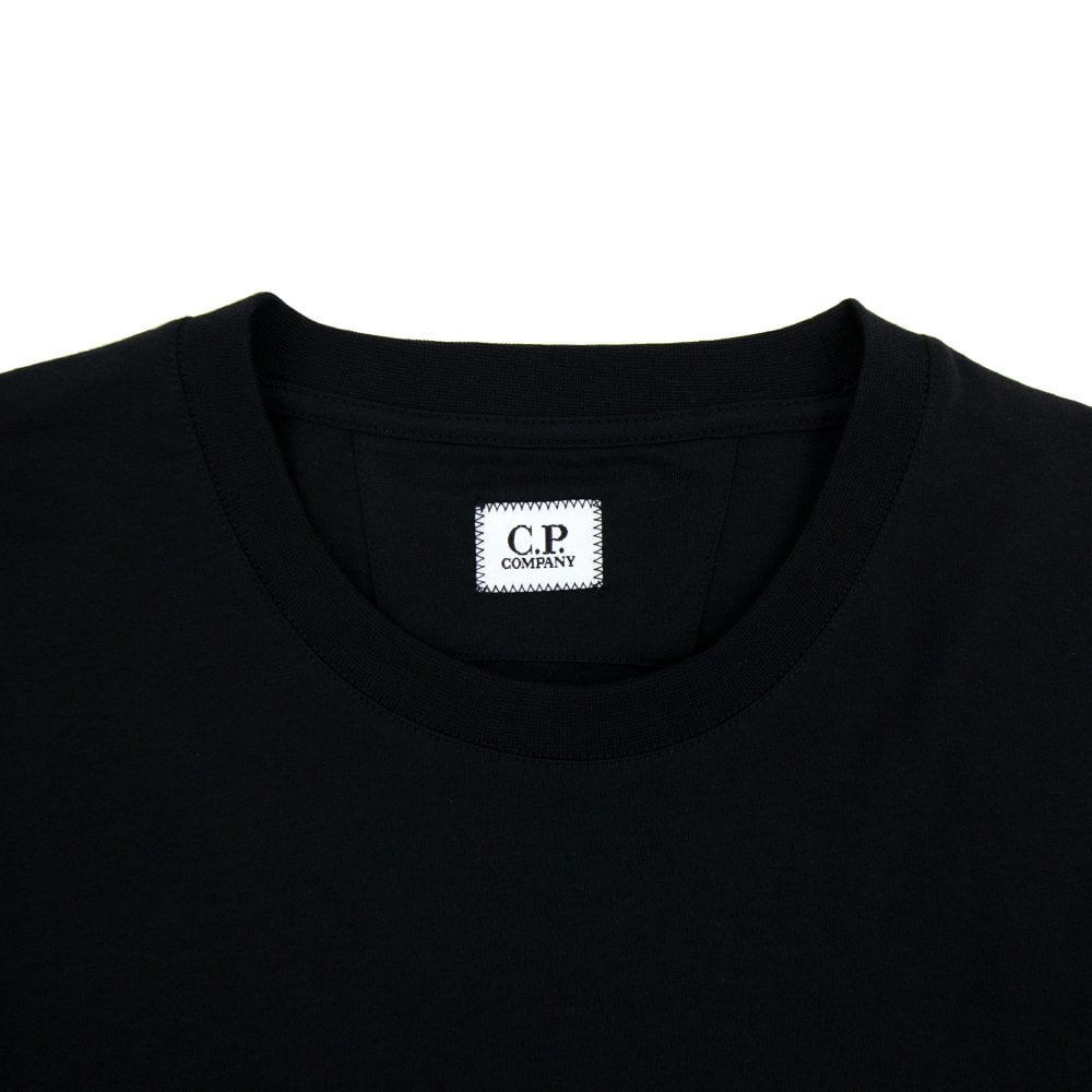 C.P. COMPANY - 30/1 Jersey Reverse Print T-Shirt Noir - Lothaire
