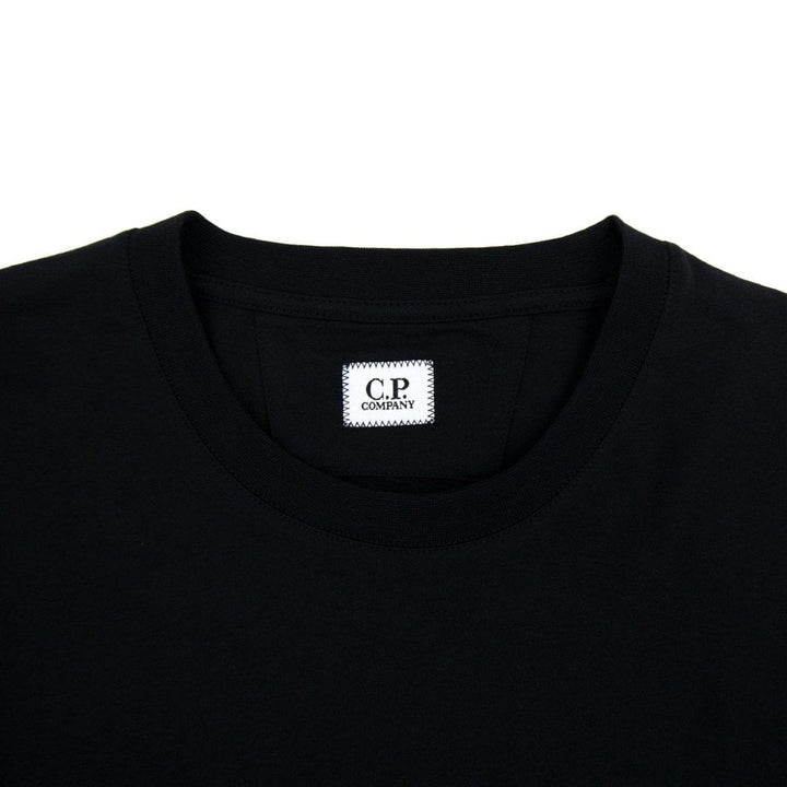 C.P. COMPANY - 30/1 Jersey Reverse Print T-Shirt Noir - Lothaire
