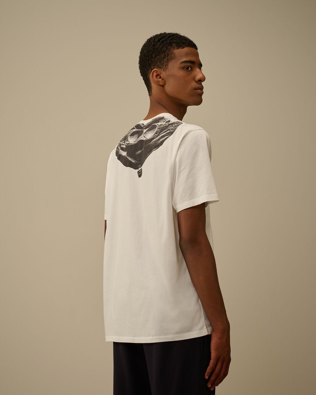 C.P. COMPANY - 30/1 Jersey Short Sleeve Goggle T-Shirt Blanc - Lothaire