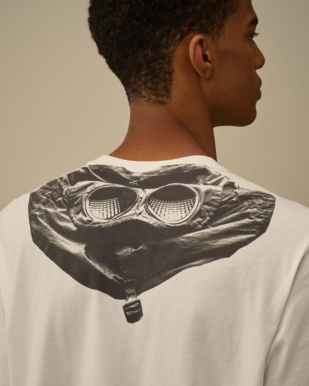 C.P. COMPANY - 30/1 Jersey Short Sleeve Goggle T-Shirt Blanc - Lothaire