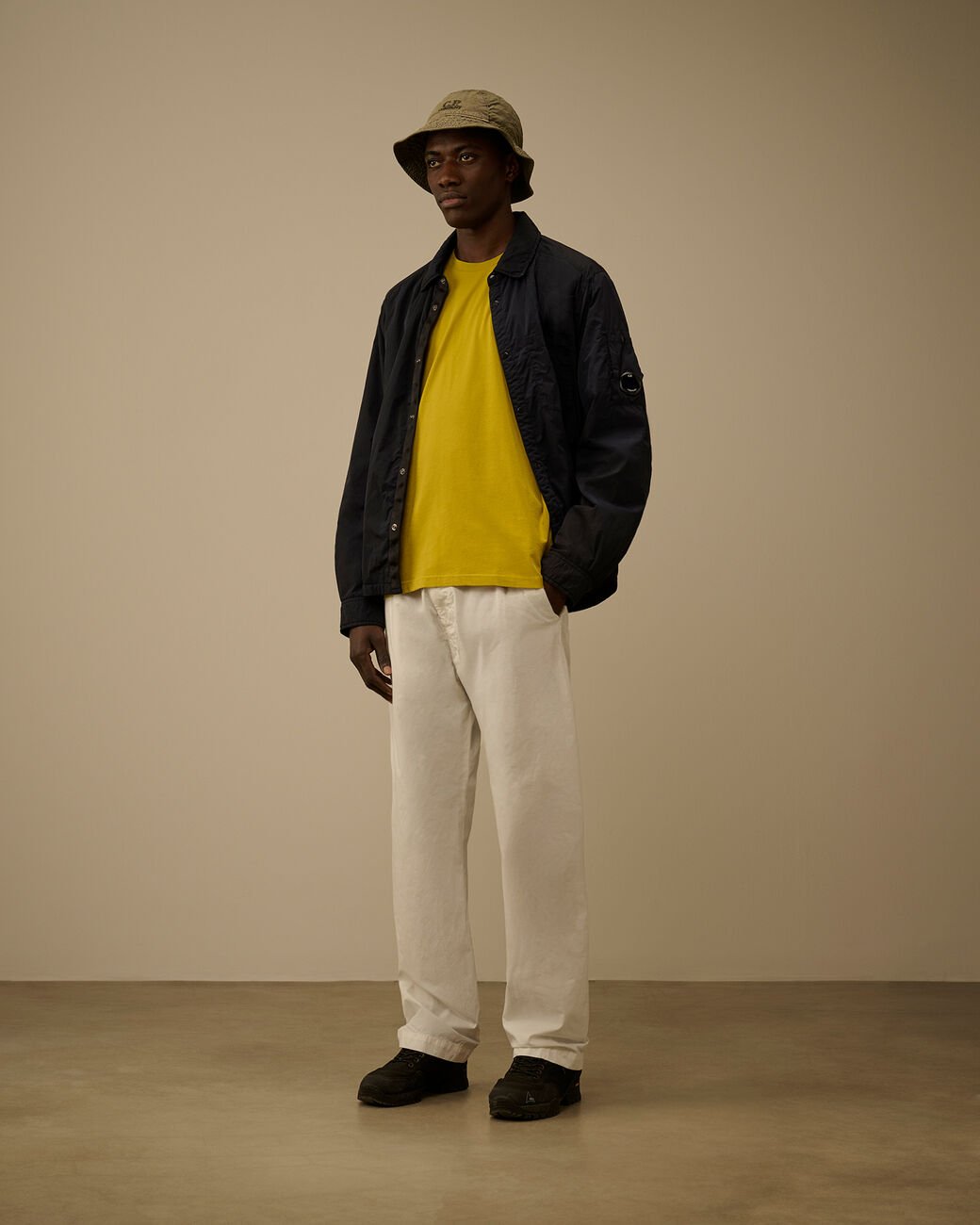 C.P. COMPANY - 30/1 Jersey Short Sleeve Goggle T-Shirt Jaune - Lothaire