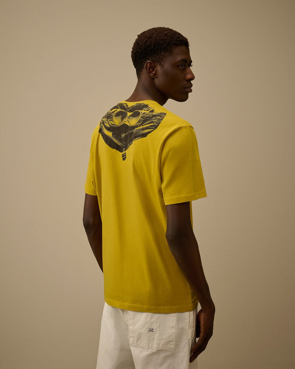 C.P. COMPANY - 30/1 Jersey Short Sleeve Goggle T-Shirt Jaune - Lothaire