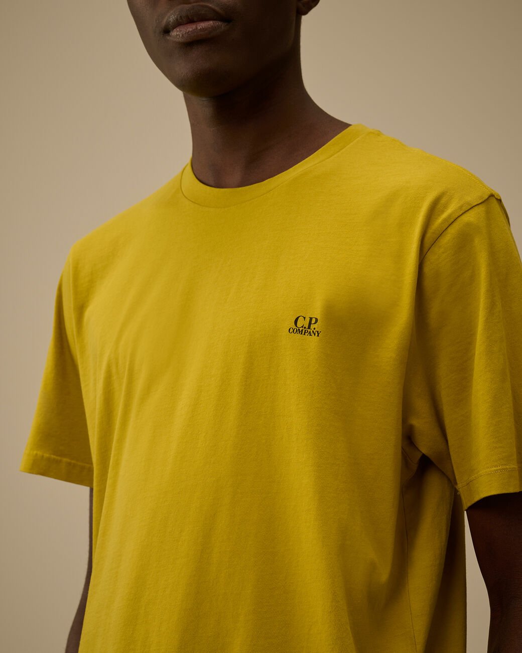 C.P. COMPANY - 30/1 Jersey Short Sleeve Goggle T-Shirt Jaune - Lothaire