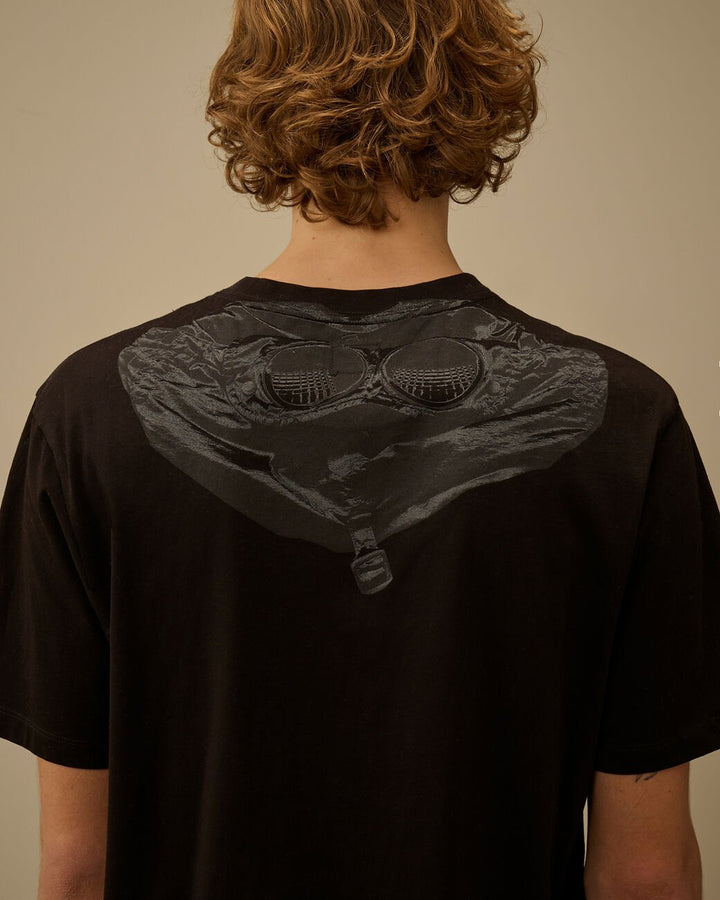 C.P. COMPANY - 30/1 Jersey Short Sleeve Goggle T-Shirt Noir - Lothaire