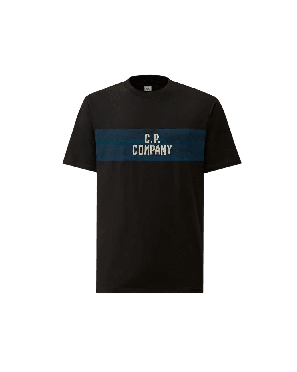 C.P. COMPANY - 30/1 Jersey Short Sleeve Striped T-Shirt Total Eclipse Bleu - Lothaire