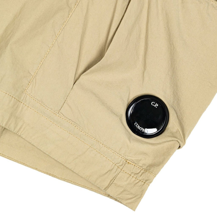 C.P. COMPANY - 50 fili stretch cargo shorts Gris mousse - Lothaire