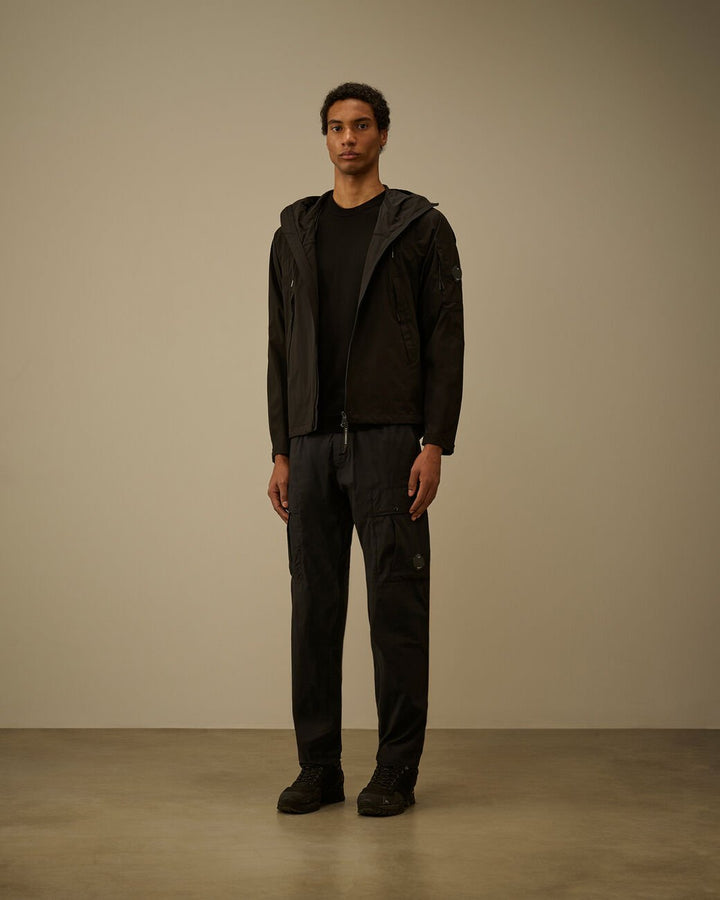 C.P. COMPANY - 50 Fili Stretch Elasticated Lens Cargo Pants Noir - Lothaire