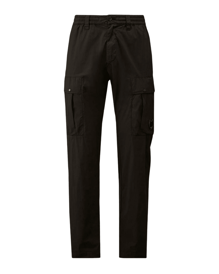 C.P. COMPANY - 50 Fili Stretch Elasticated Lens Cargo Pants Noir - Lothaire