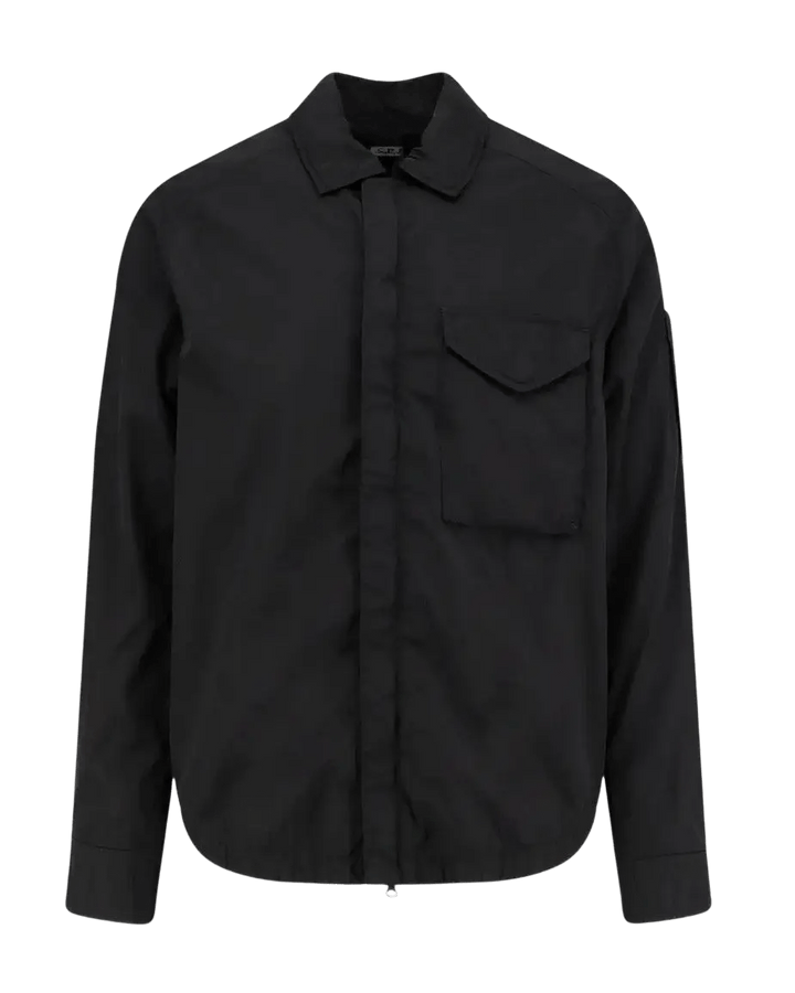 C.P. COMPANY - Blouson Chemise à Poche Poitrine Noir - Lothaire