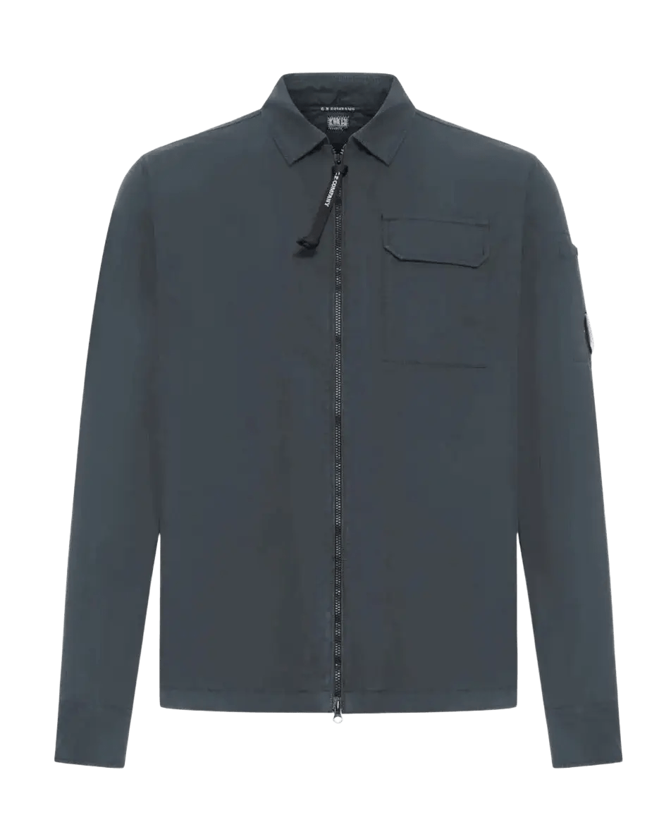 C.P. COMPANY - Blousons Zip Shirt Gris Foncé - Lothaire
