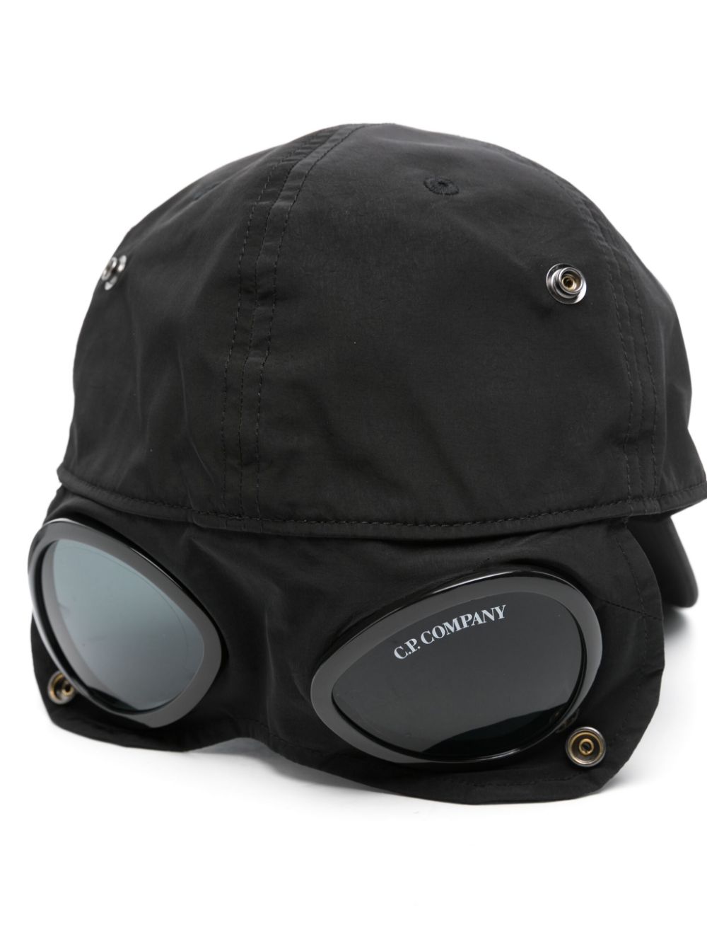 C.P. COMPANY - casquette Chrome - R à détail de verres noir - Lothaire
