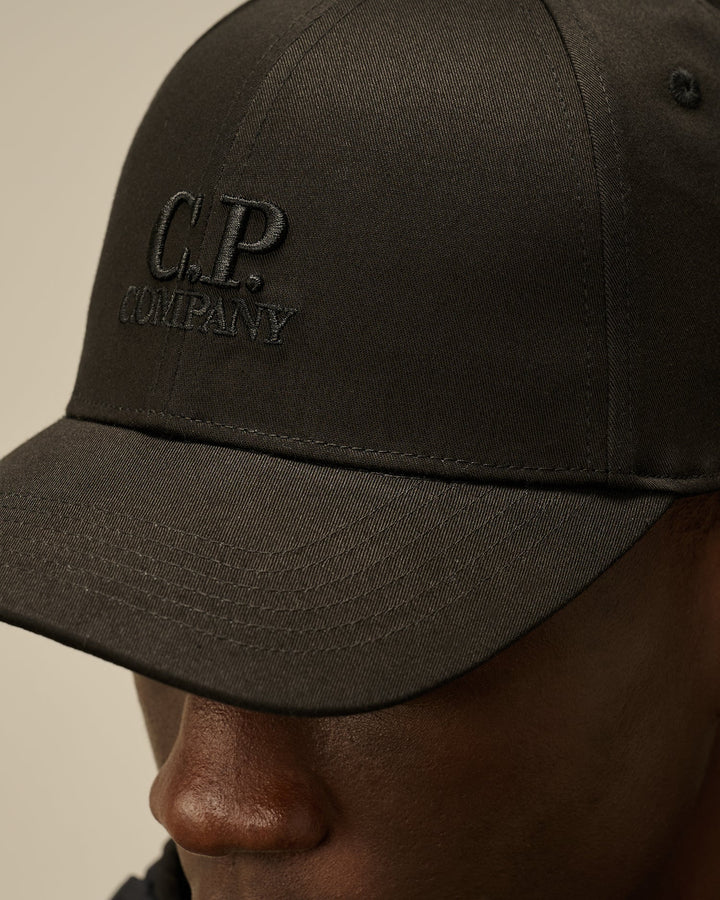 C.P. COMPANY - Casquette en gabardine de coton Noir - Lothaire