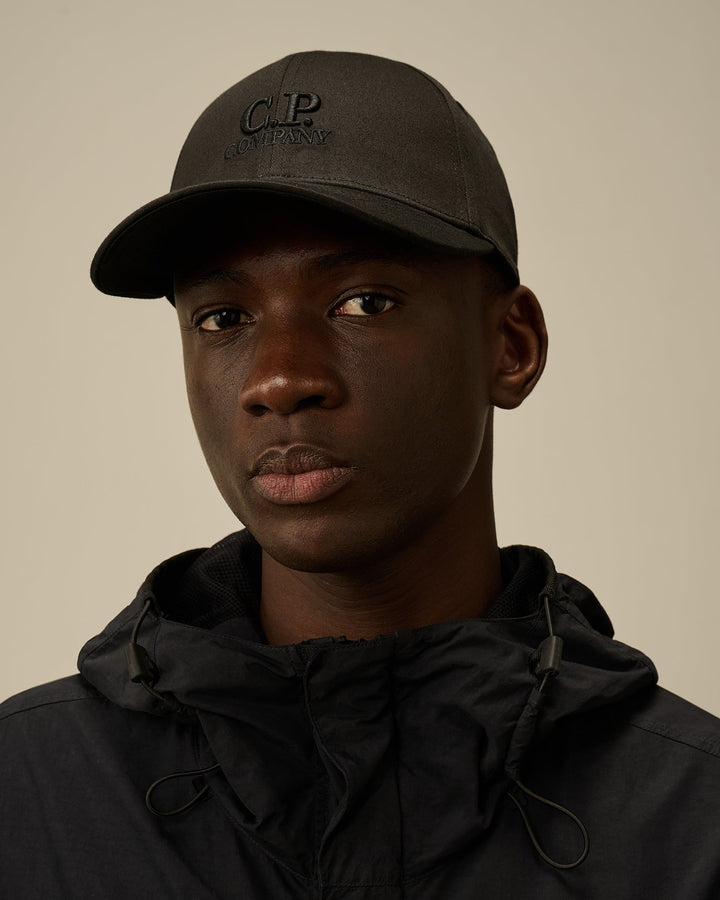 C.P. COMPANY - Casquette en gabardine de coton Noir - Lothaire