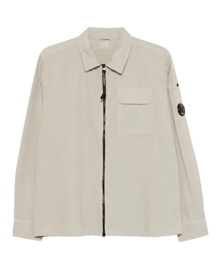 C.P. COMPANY - Chemise à Poche Zippée Beige - Lothaire