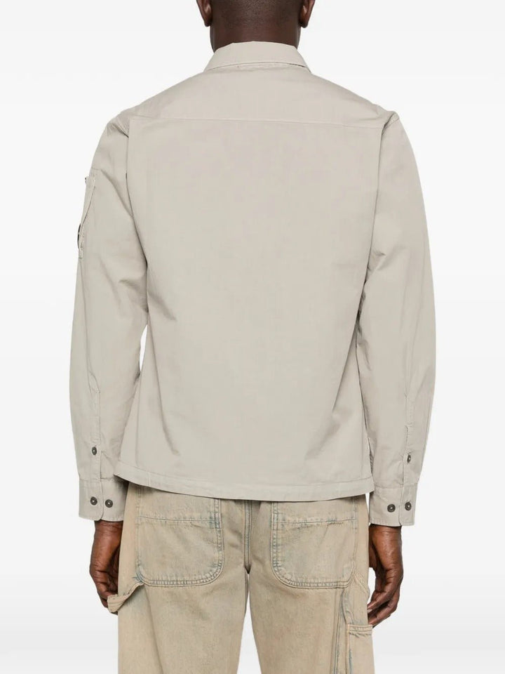 C.P. COMPANY - Chemise à Poche Zippée Beige - Lothaire