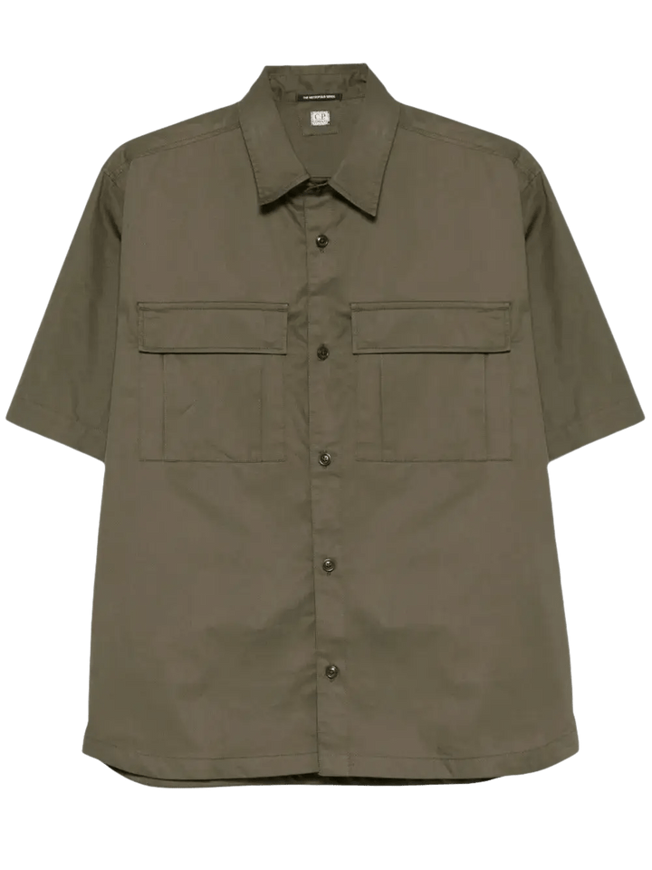 C.P. COMPANY - Chemise en Coton Vert - Lothaire
