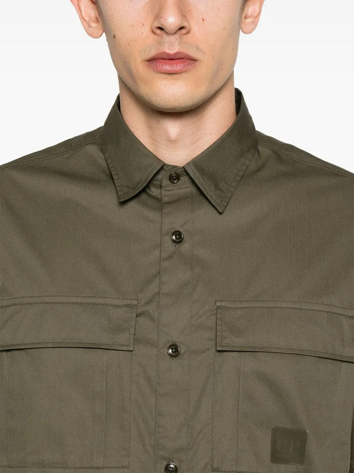 C.P. COMPANY - Chemise en Coton Vert - Lothaire