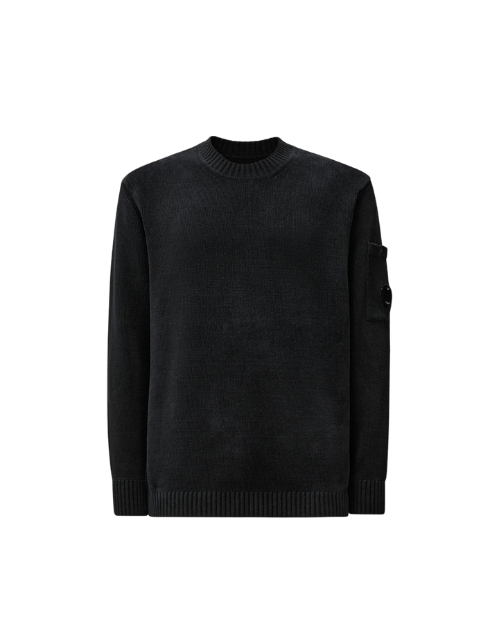 C.P. COMPANY - Chenille Cotton Lens Crewneck Knit - Lothaire