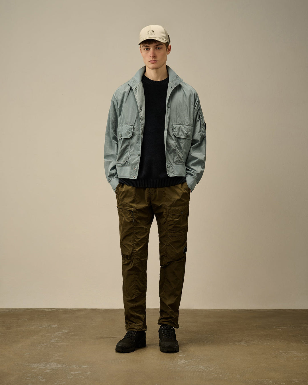 C.P. COMPANY - Chenille Cotton Lens Crewneck Knit - Lothaire
