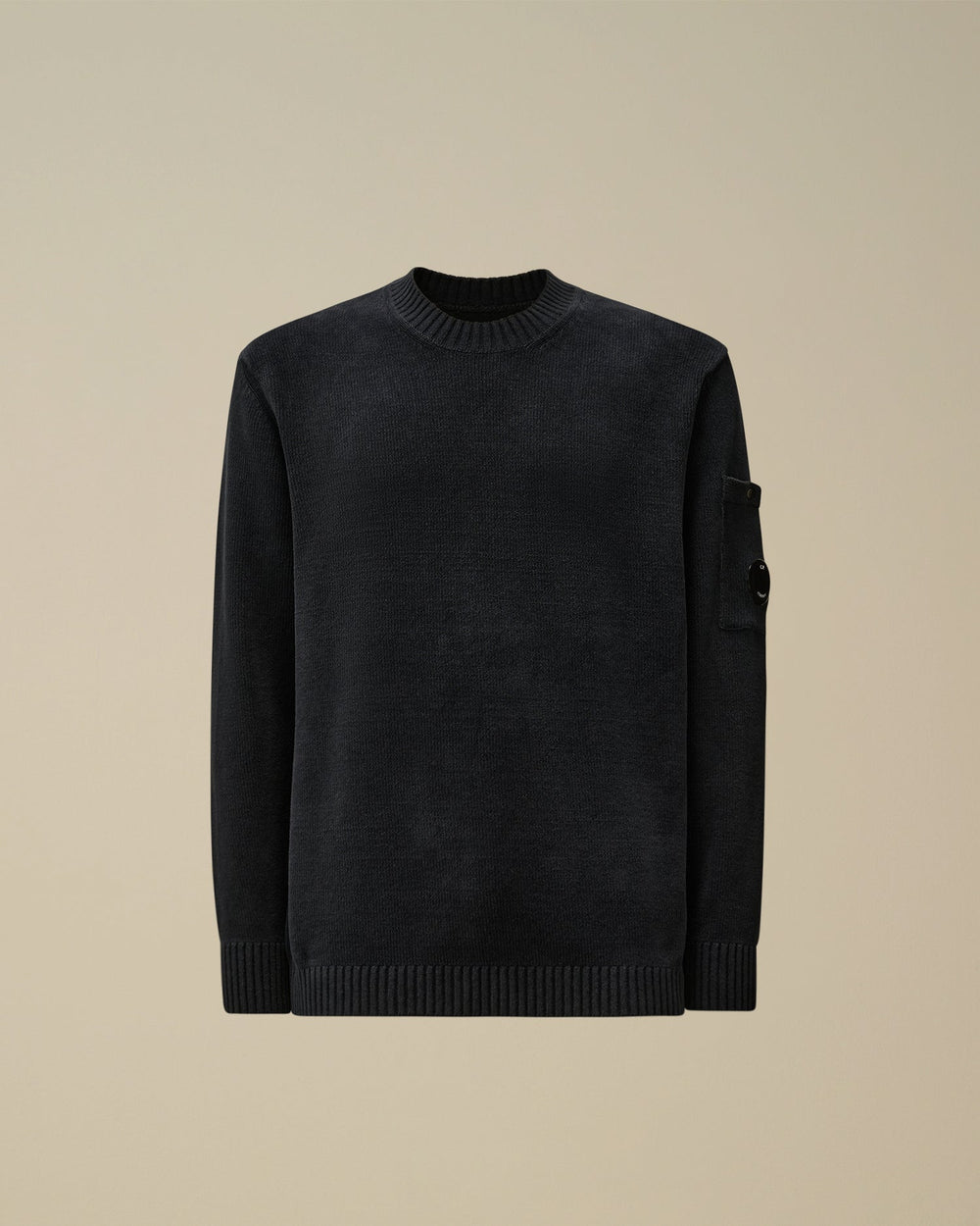 C.P. COMPANY - Chenille Cotton Lens Crewneck Knit - Lothaire