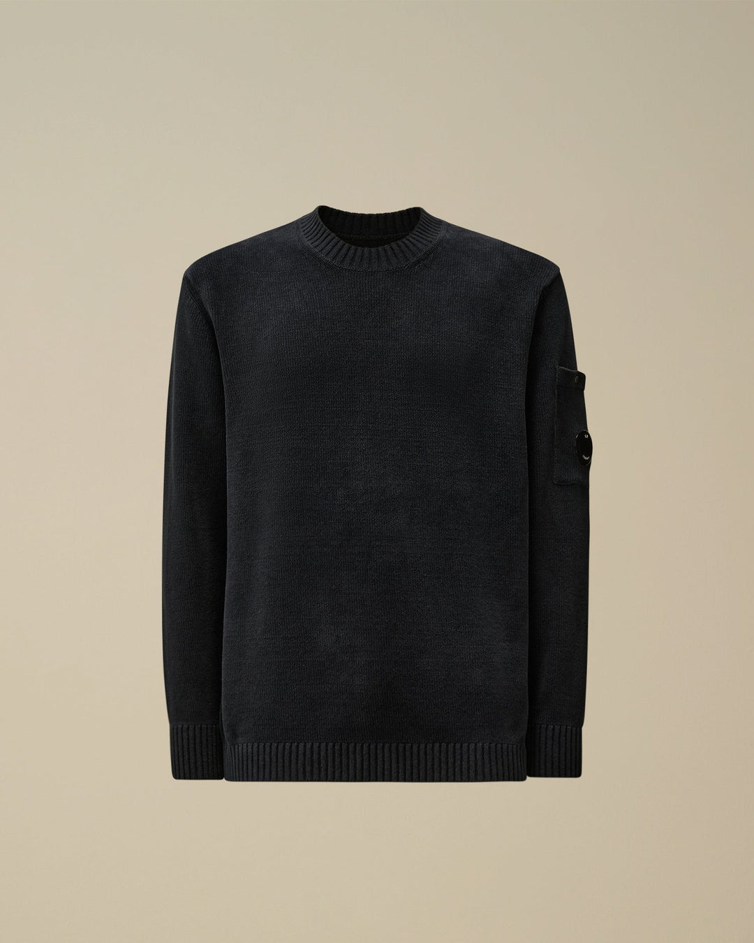 C.P. COMPANY - Chenille Cotton Lens Crewneck Knit - Lothaire
