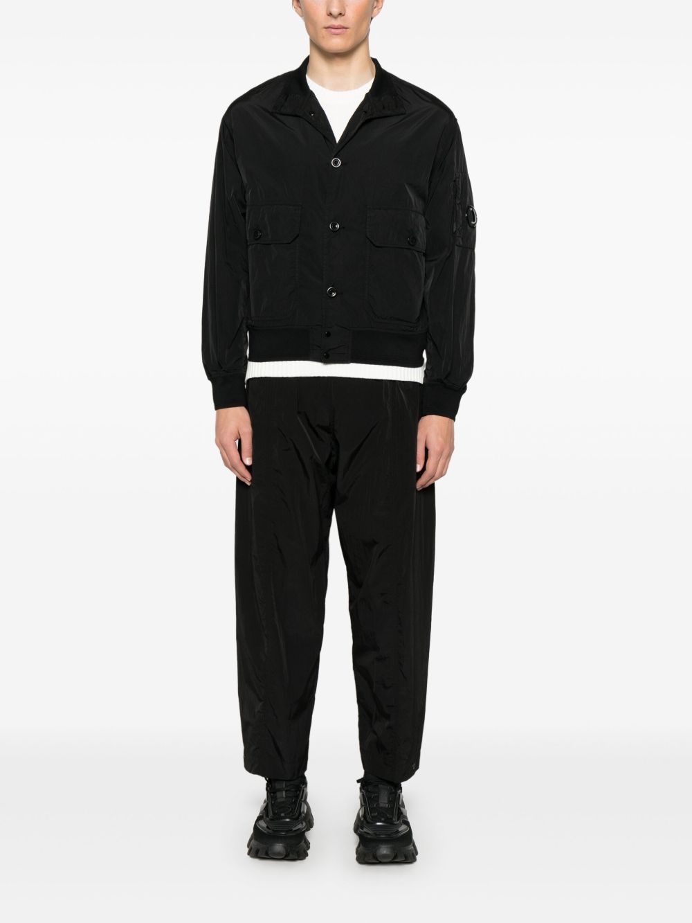 C.P. COMPANY - Chrome - R Full Button Jacket bleu total eclipse - Lothaire