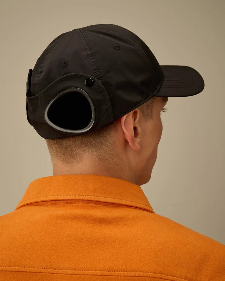 C.P. COMPANY - Chrome - R Google Cap Noir - Lothaire