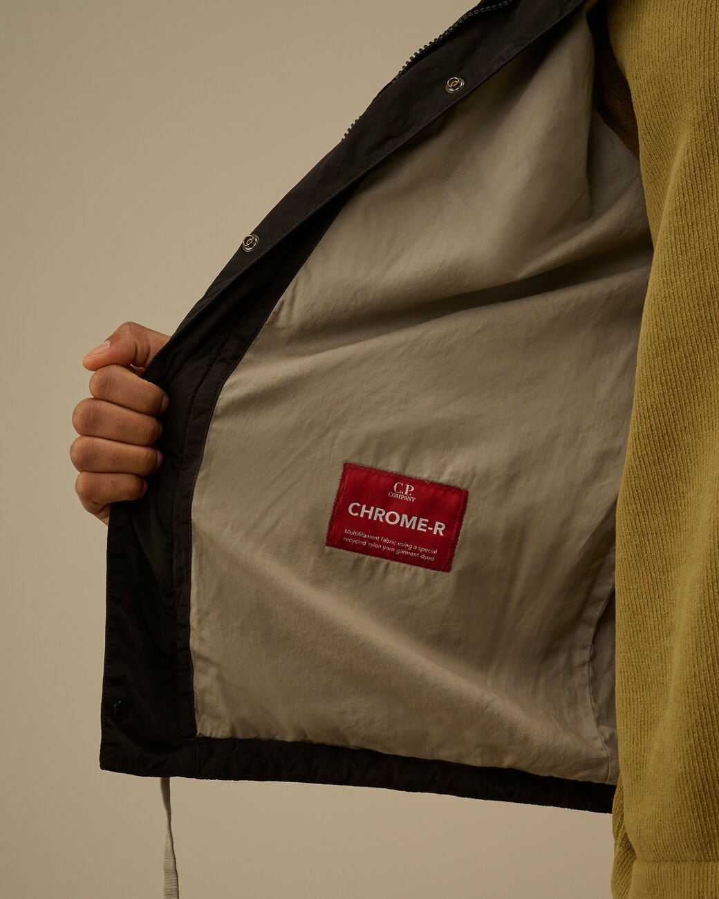 C.P. COMPANY - Chrome - R Zipped Lens Overshirt Noir - Lothaire