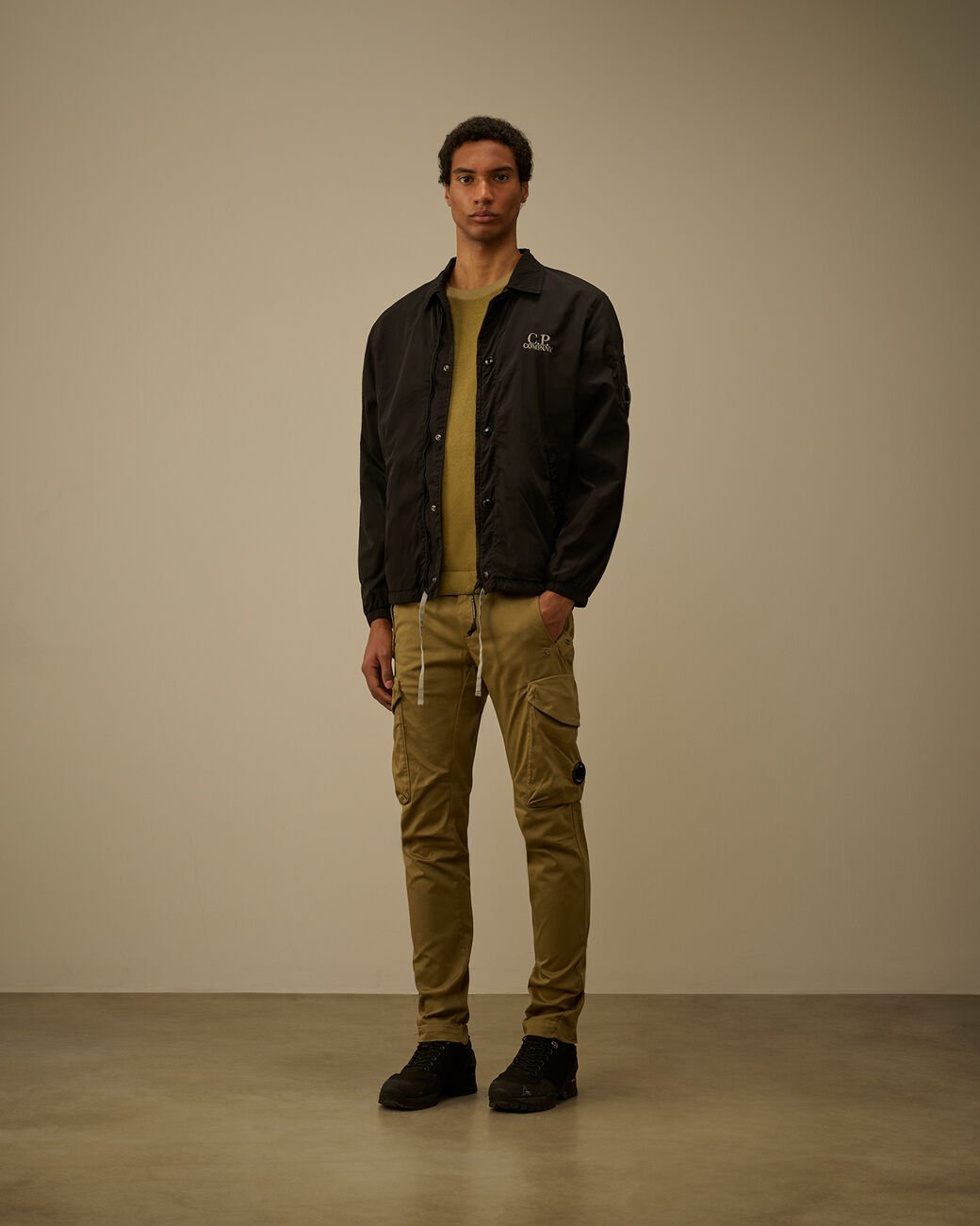 C.P. COMPANY - Chrome - R Zipped Lens Overshirt Noir - Lothaire