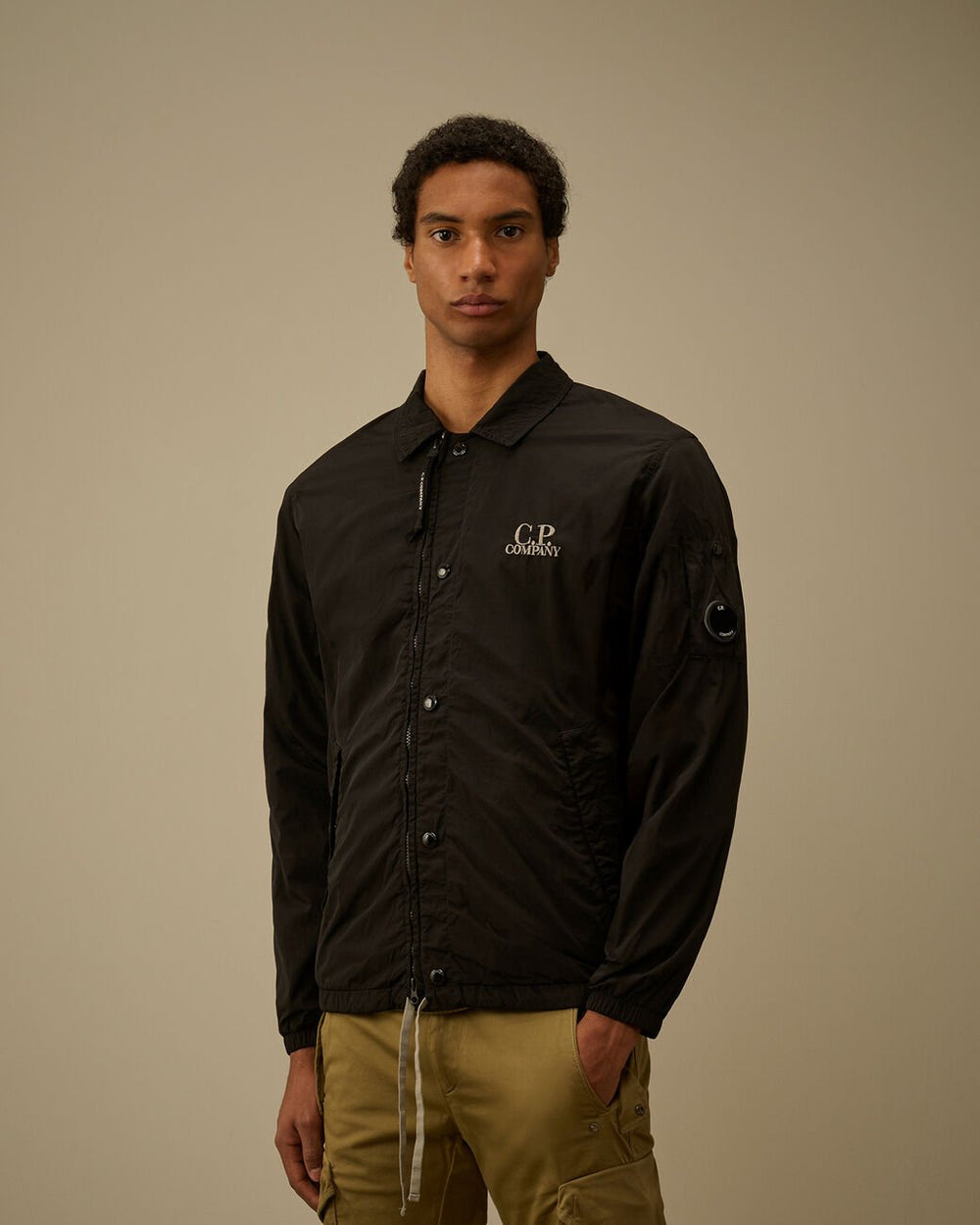 C.P. COMPANY - Chrome - R Zipped Lens Overshirt Noir - Lothaire