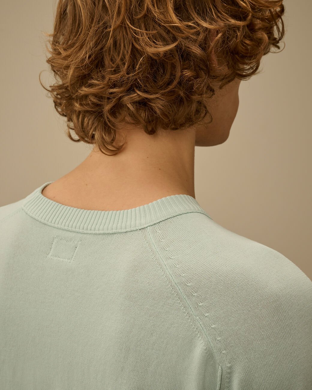 C.P. COMPANY - Cotton Crepe Crewneck Lens Sweater Bleu brume - Lothaire