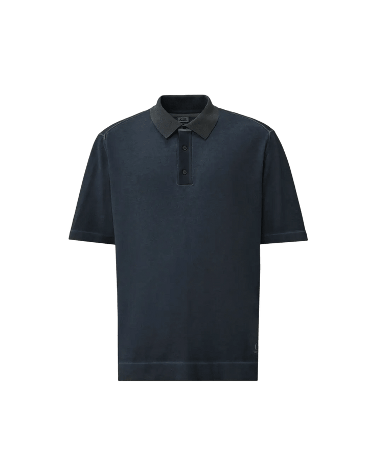 C.P. COMPANY - Cotton Crepe Double Dyed Polo Bleu nuit - Lothaire