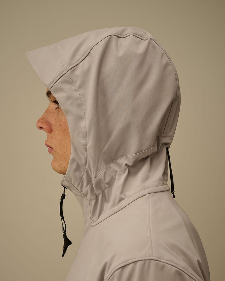 C.P. COMPANY - C.P. Shell - R Hooded Lens Jacket Dove - Lothaire