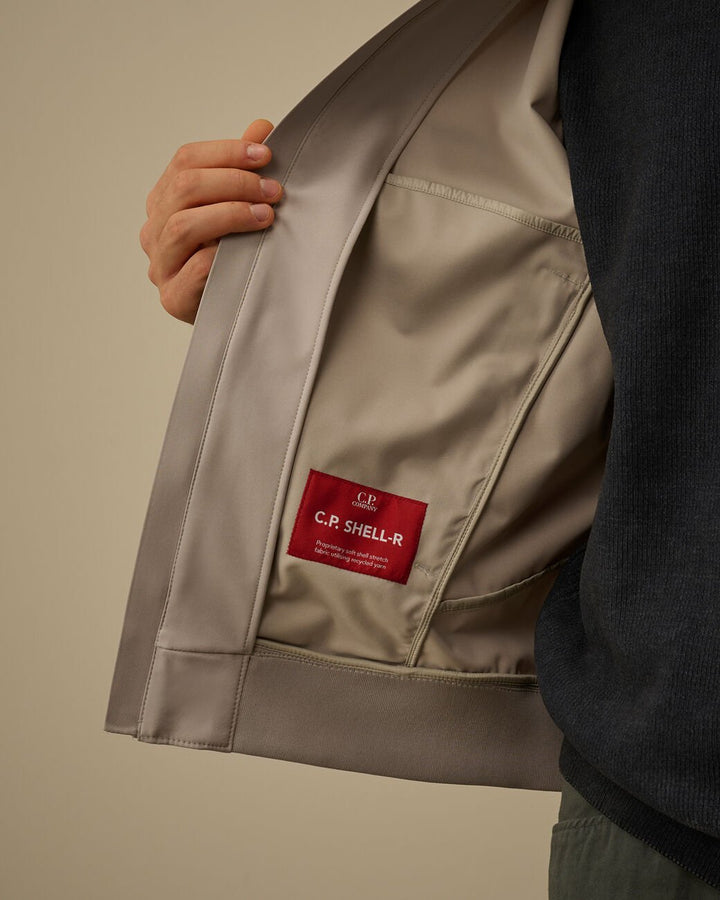 C.P. COMPANY - C.P. Shell - R Hooded Lens Jacket Dove - Lothaire